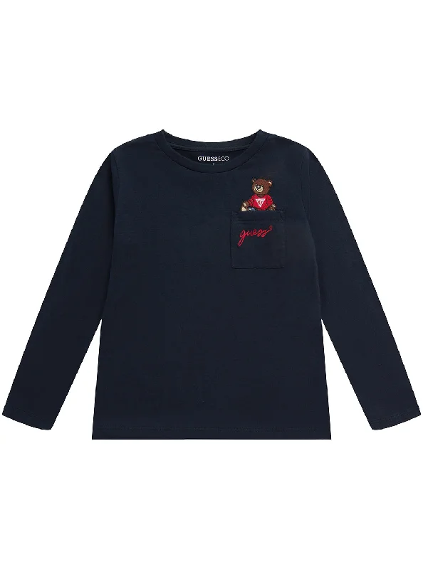 Navy Long Sleeve T-Shirt (2-7)