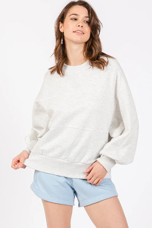 Heather Gray Long Sleeve Crewneck