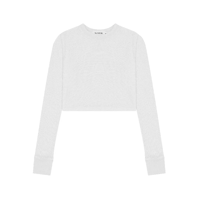 WOMENS WAFFLE KNIT LONG SLEEVE