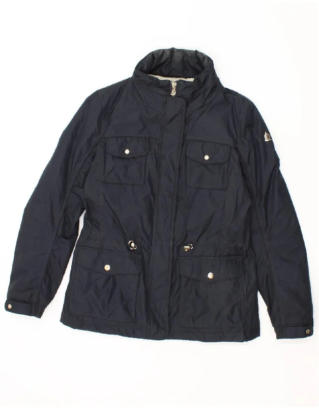 MARINA YACHTING Womens Utility Jacket IT 40 Small Navy Blue Polyester