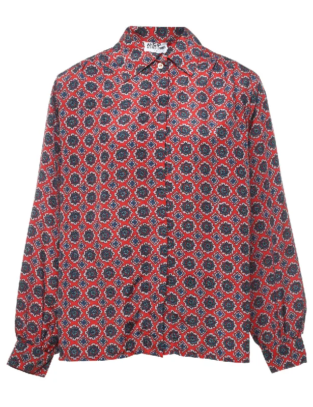 Medallion Print Blouse - XL