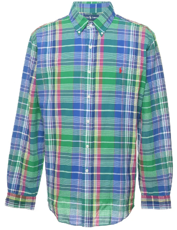 Multi-Colour Checked Ralph Lauren Checked Shirt - XL