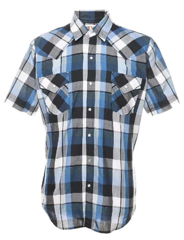 Multi-colour Checked Western Shirt - M