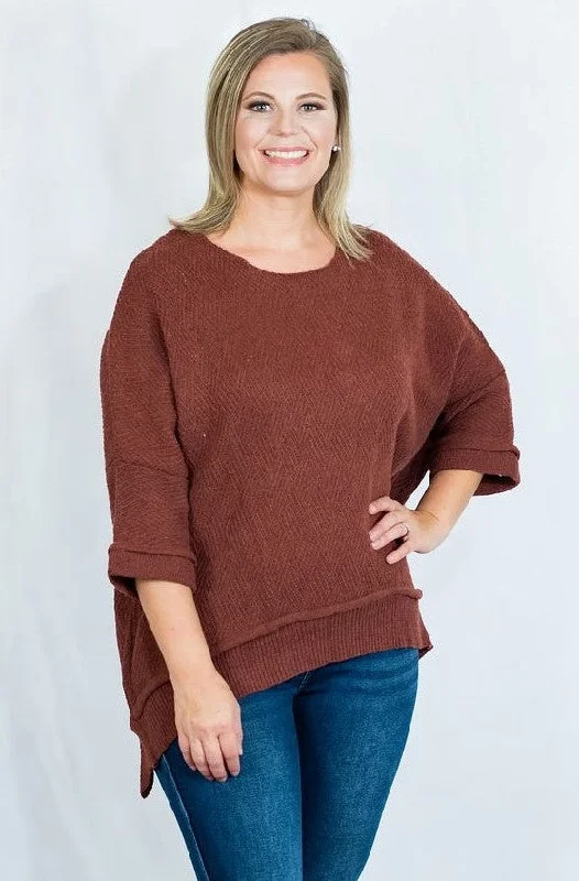 Asymmetrical Knit Top by Entro Clothing