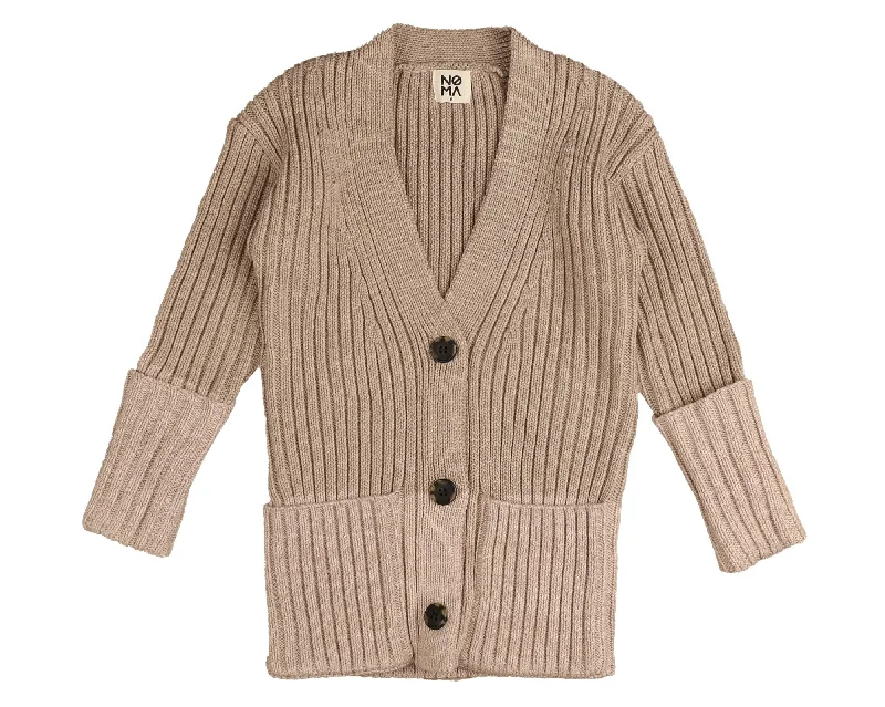 NOMA OATMEAL CHUNKY KNIT CARDIGAN [FINAL SALE]