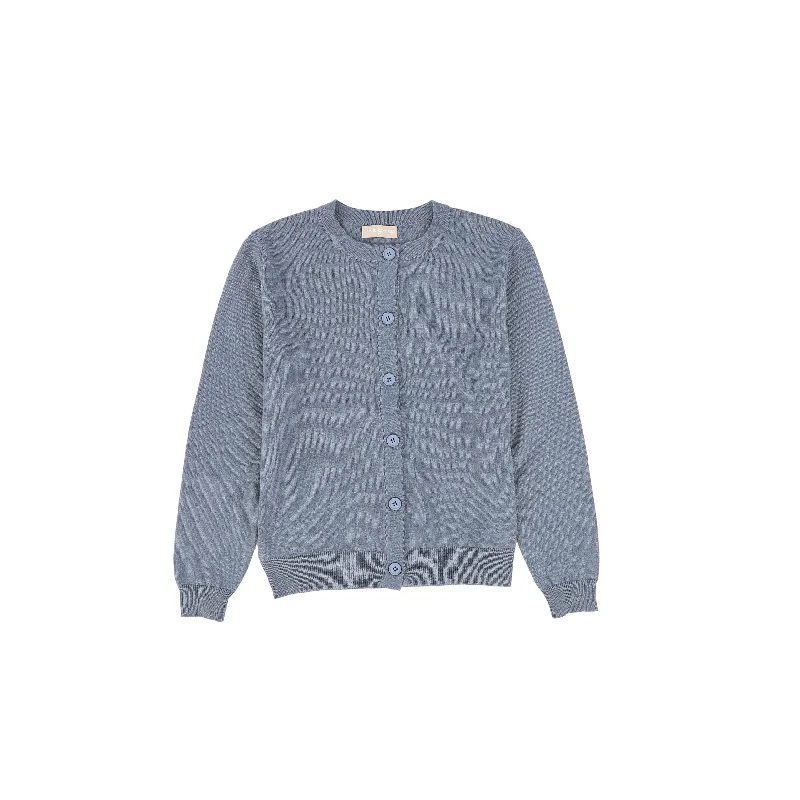 ONE CHILD BLUE THIN KNIT CARDIGAN [FINAL SALE]